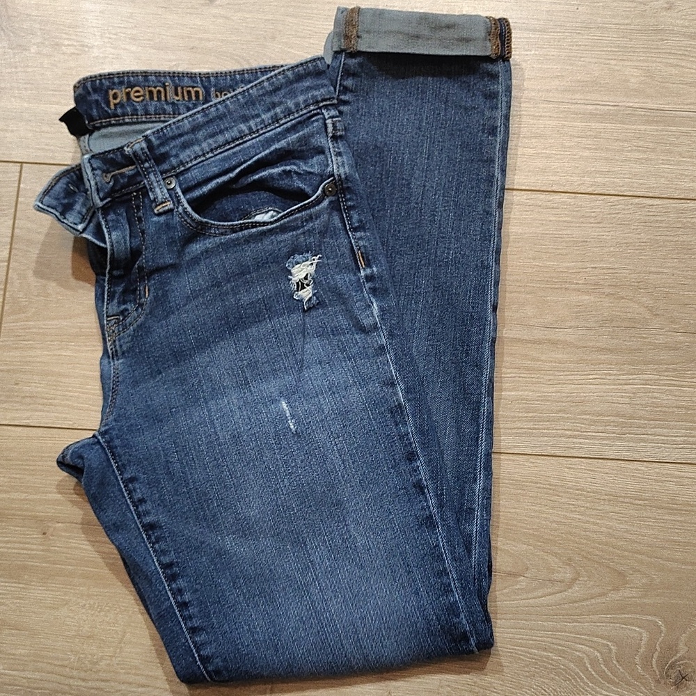 GAP Women's Premium Distressed Blue Skinny Jeans,  Ladies Size 2/26,  Distressed